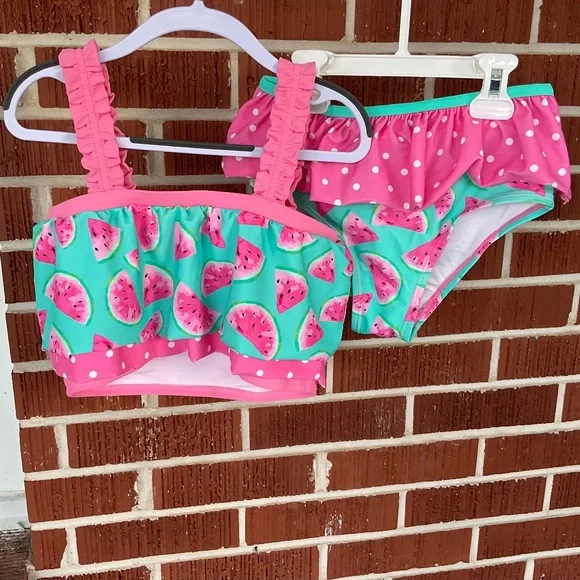Matilda Jane watermelon swimsuit little girl size 10
